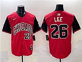Men's Chicago White Sox #26 Korey Lee Red Black 2025 City Connect Limited Stitched Jersey,baseball caps,new era cap wholesale,wholesale hats